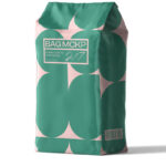 Fabric Food Bag Mockup Standing
