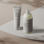 Facing Scene of Cosmetic Tube Mockup with Shadows
