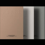 Facing Scene of Papers Mockup on Black Background