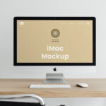 Facing Shot of iMac Mockup
