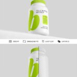 Facing Shot of Matte Pills Bottle Mockup