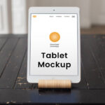Facing Shot of Tablet Screen Mockup