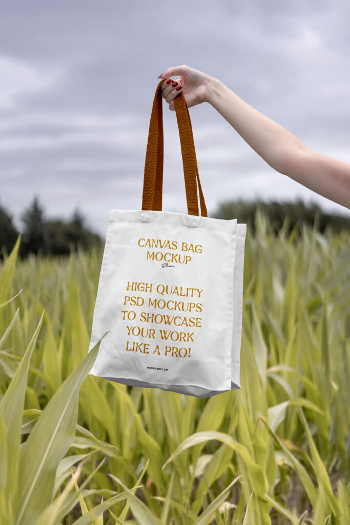 Facing Show of Cotton Bag Mockup