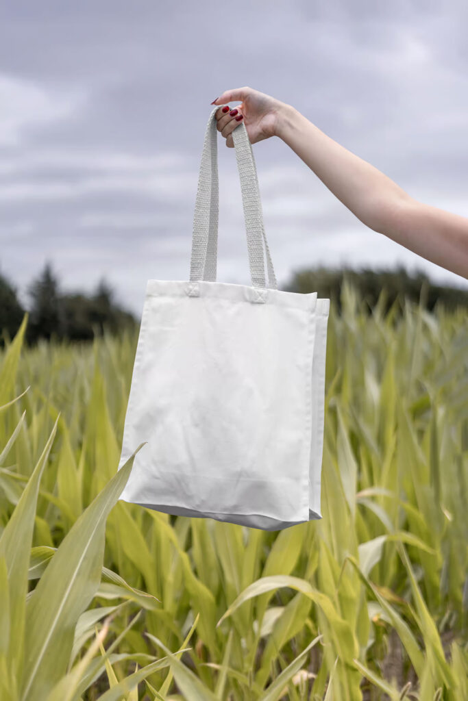 Facing Show of Cotton Bag Mockup