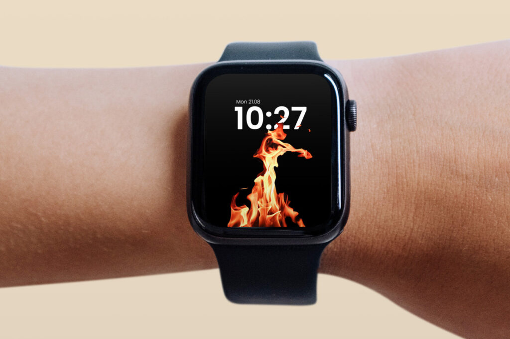 Facing Showcase of Apple Watch Mockup