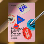 Facing Showcase of Cover Notebook Mockup