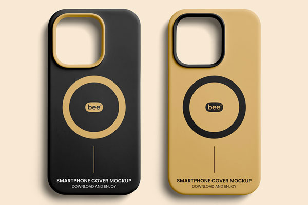 Facing Sight of 2 iPhone Pro Cases Mockup