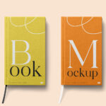Facing Sight of 2 Lying Notebooks Mockup