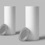 Facing Sight of 2 Open Tube Boxes Mockup