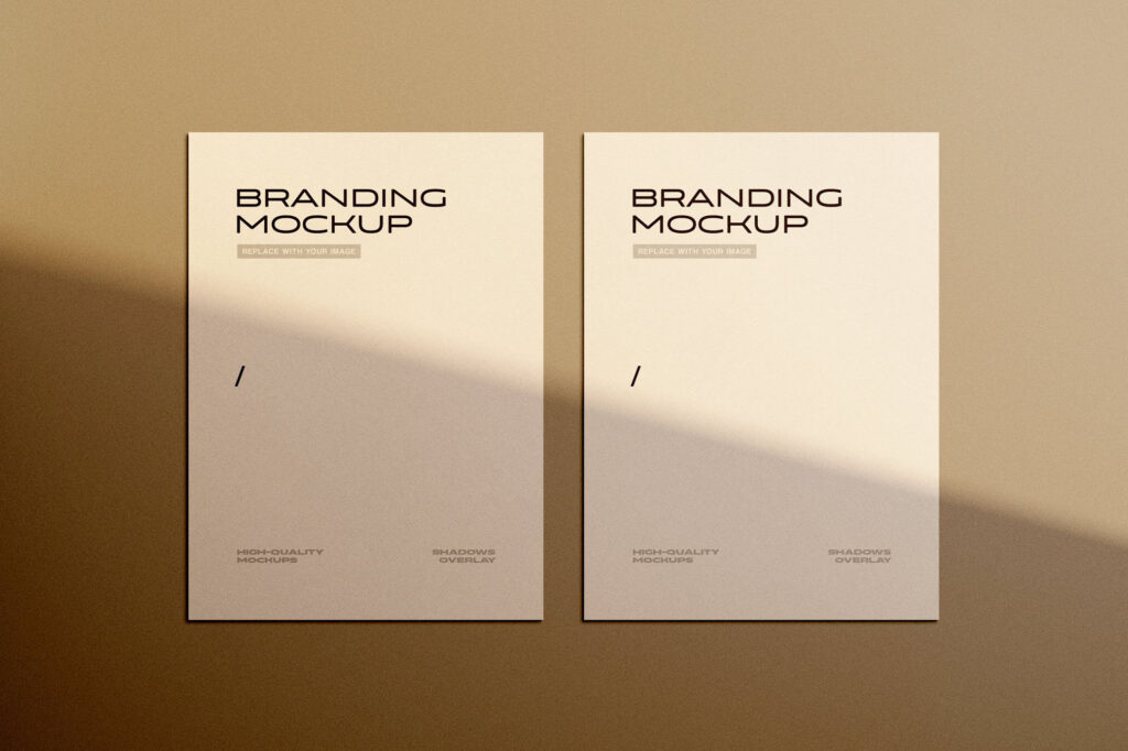 Facing Sight of Branding Letterhead Mockup