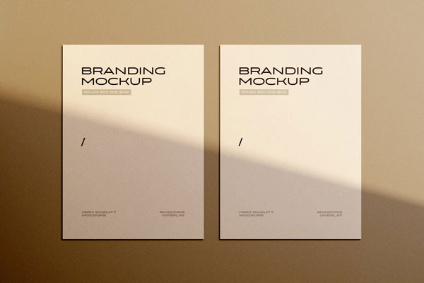 Facing Sight of Branding Letterhead Mockup