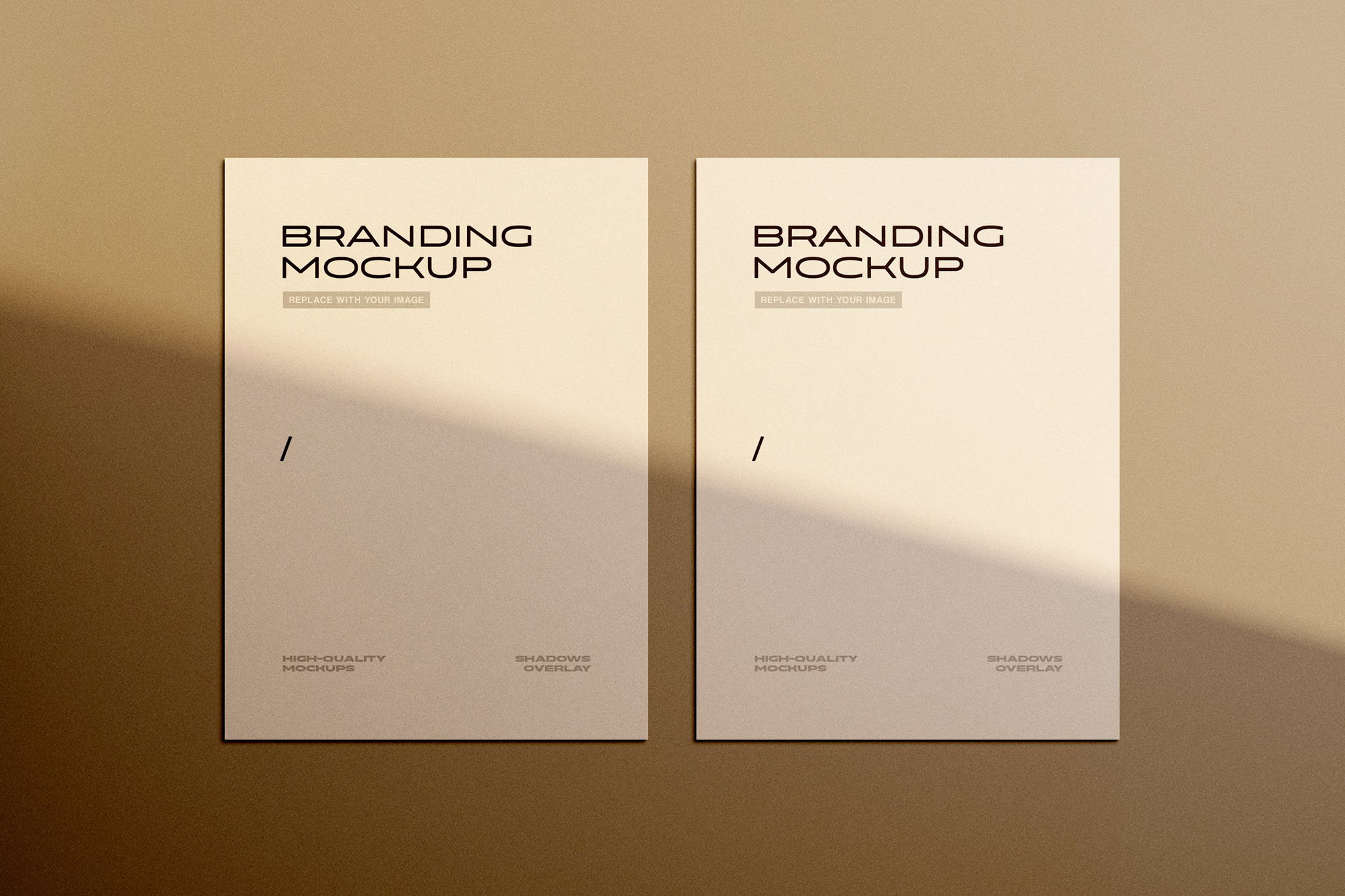 Facing Sight of Branding Letterhead Mockup FREE PSD