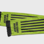 Facing Sight of Fan Scarf Mockup
