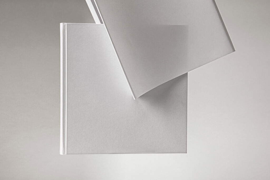 Facing Sight of Gravity Branding Square Book Mockup