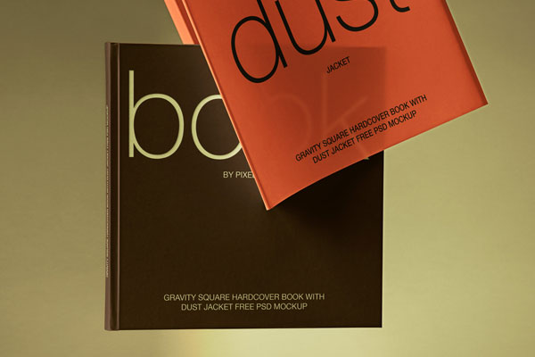 Facing Sight of Gravity Branding Square Book Mockup