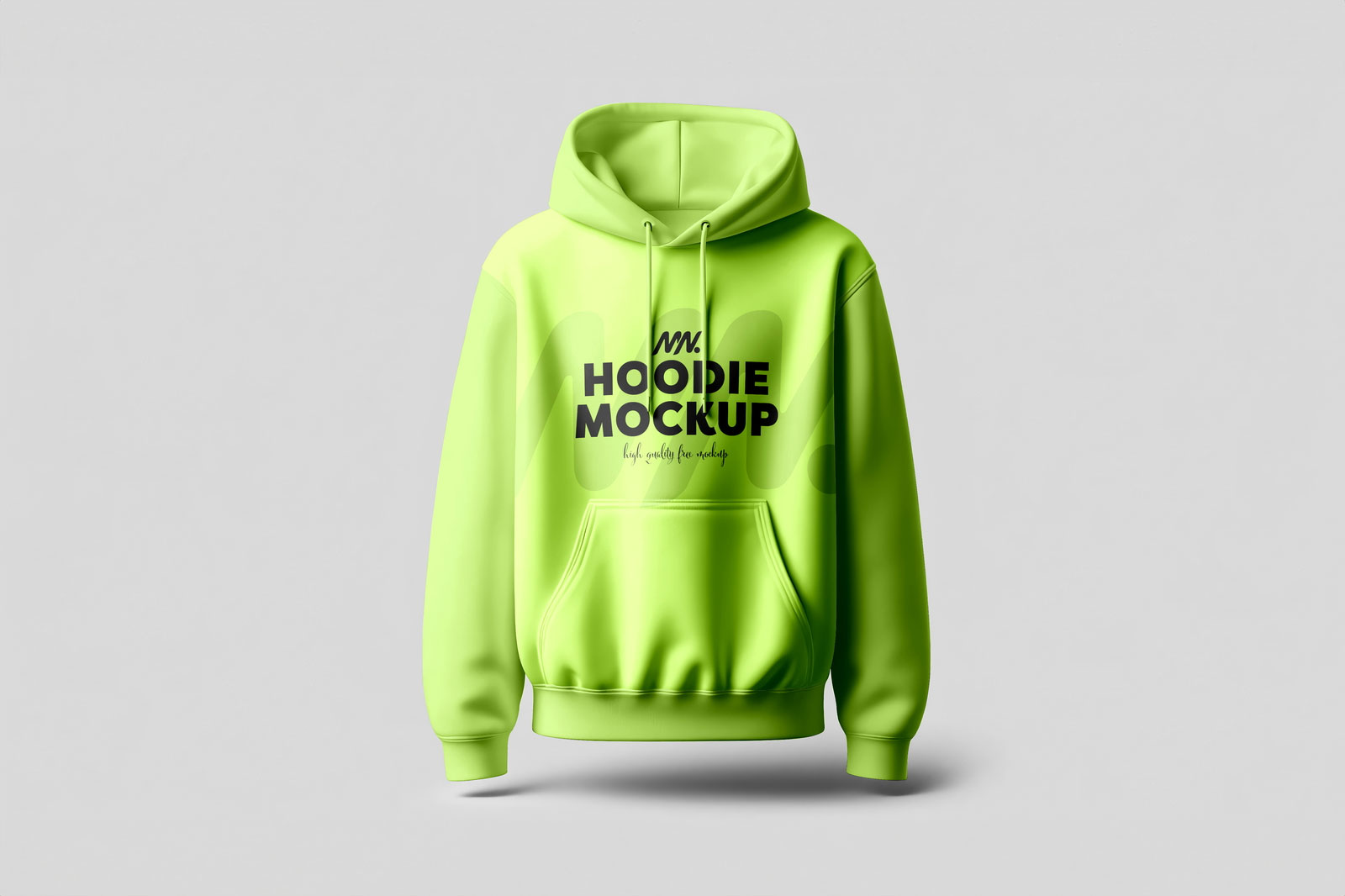 Free Facing Sight of Hoodie Mockup PSD Template