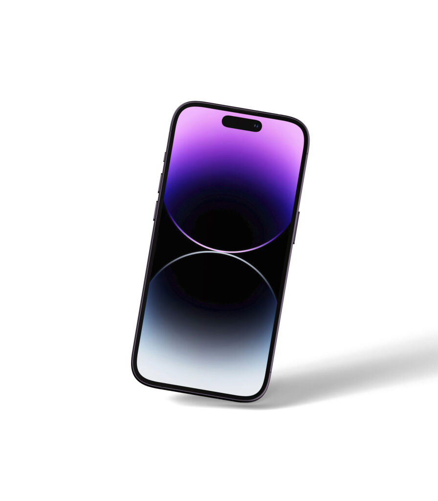 Facing Sight of iPhone 14 Pro Mockup