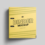Facing Sight of Lying Stationery Binder Mockup