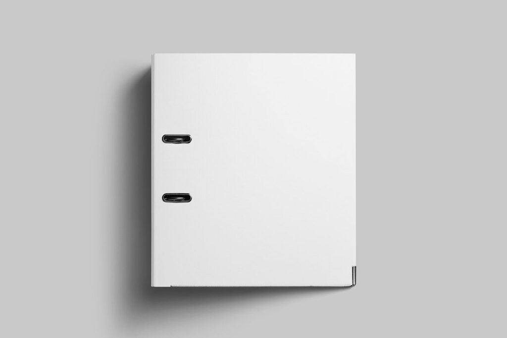 Facing Sight of Lying Stationery Binder Mockup