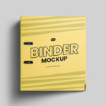 Facing Sight of Lying Stationery Binder Mockup