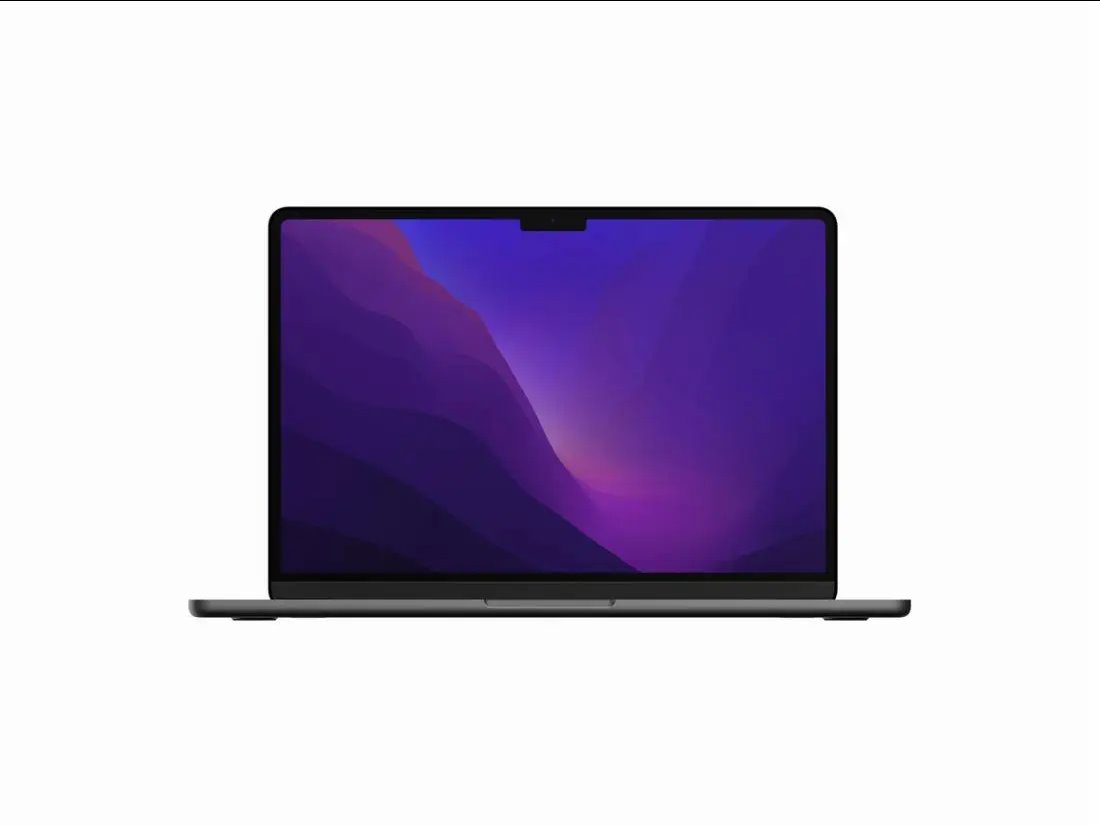 Facing Sight of M2 Macbook Air Mockup FREE PSD