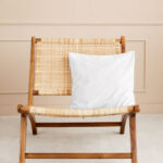 Facing Sight of Pillow Mockup on Chair