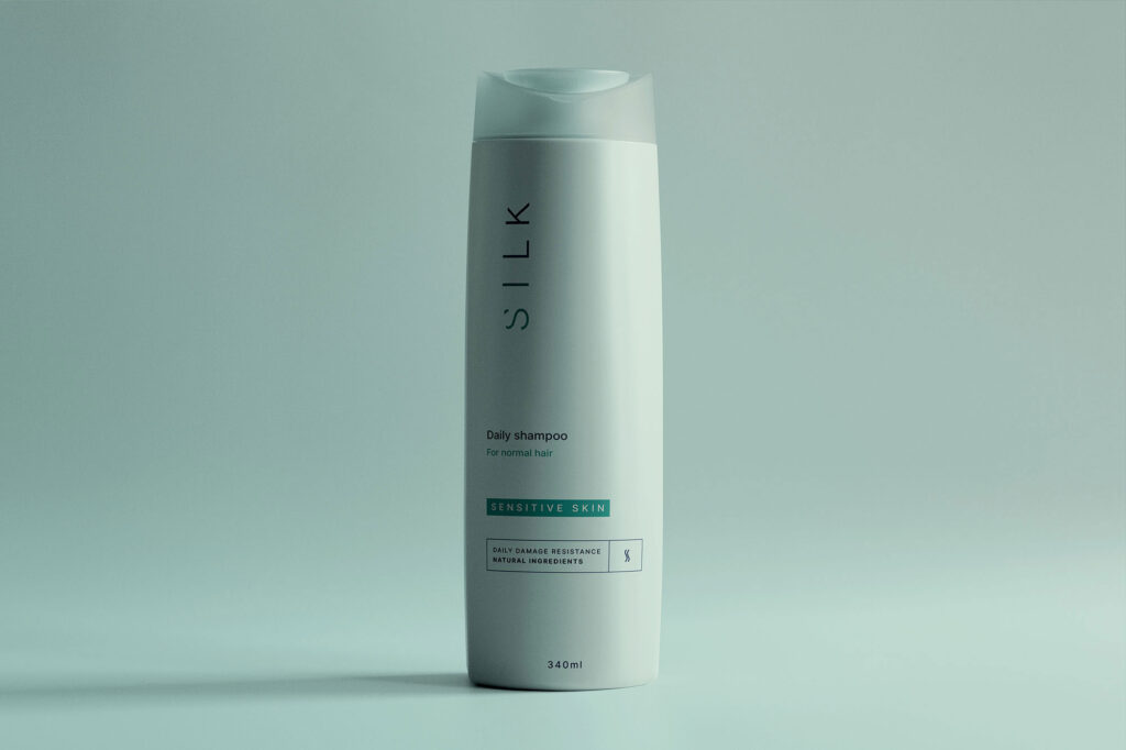 Facing Sight of Shampoo Bottle Mockup