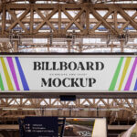 Facing Sight of Victoria Station Billboard Mockup