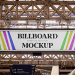 Facing Sight of Victoria Station Billboard Mockup