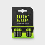 Facing View of Aa Battery Pack Mockup