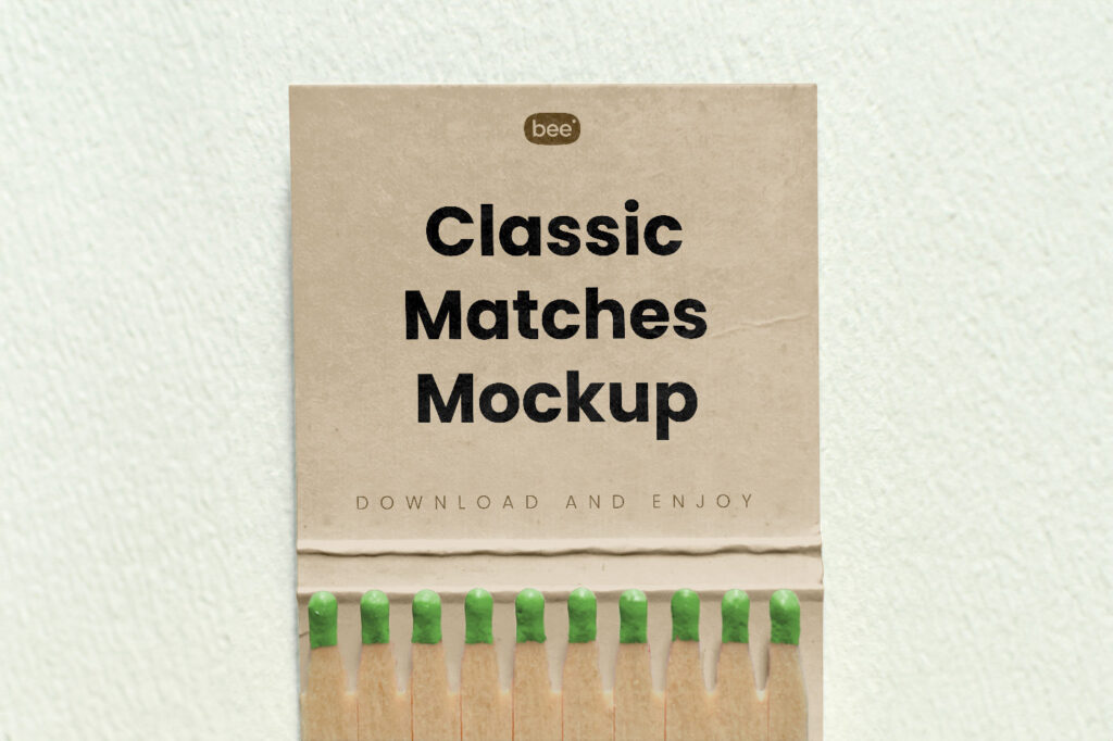 Facing View of Classic Matches Mockup