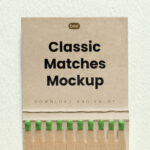 Facing View of Classic Matches Mockup