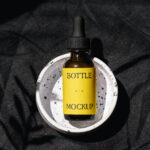 Facing View of Cosmetic Bottle Mockup