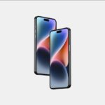 Facing View of Floating iPhone 14 Pro Max Mockup