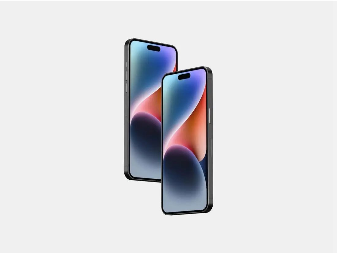 Facing View of Floating iPhone 14 Pro Max Mockup FREE PSD