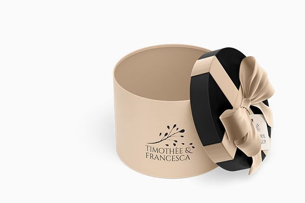 Facing View of Gift Box Mockup