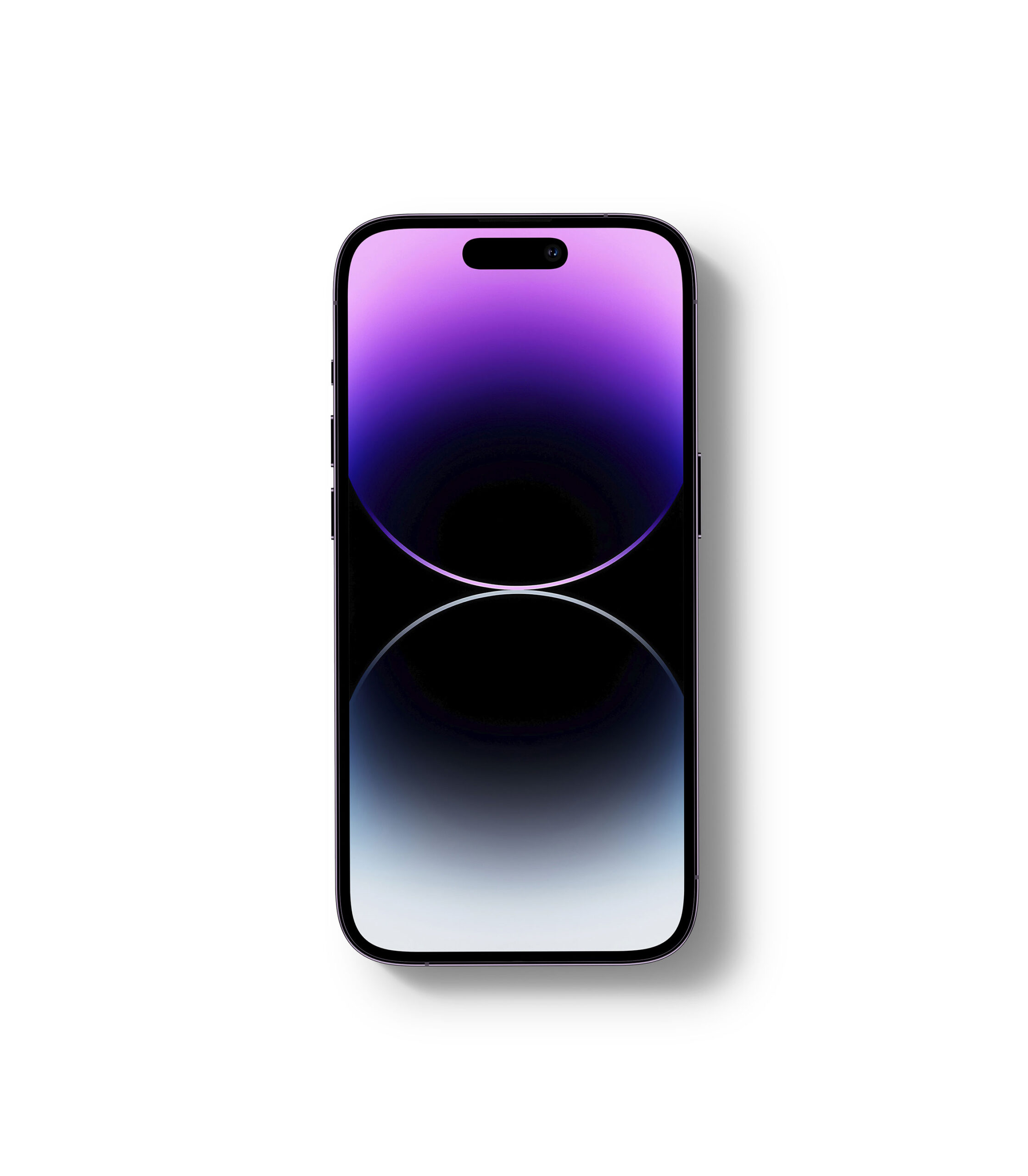 Free Facing View of iPhone 14 Pro Mockup PSD Template