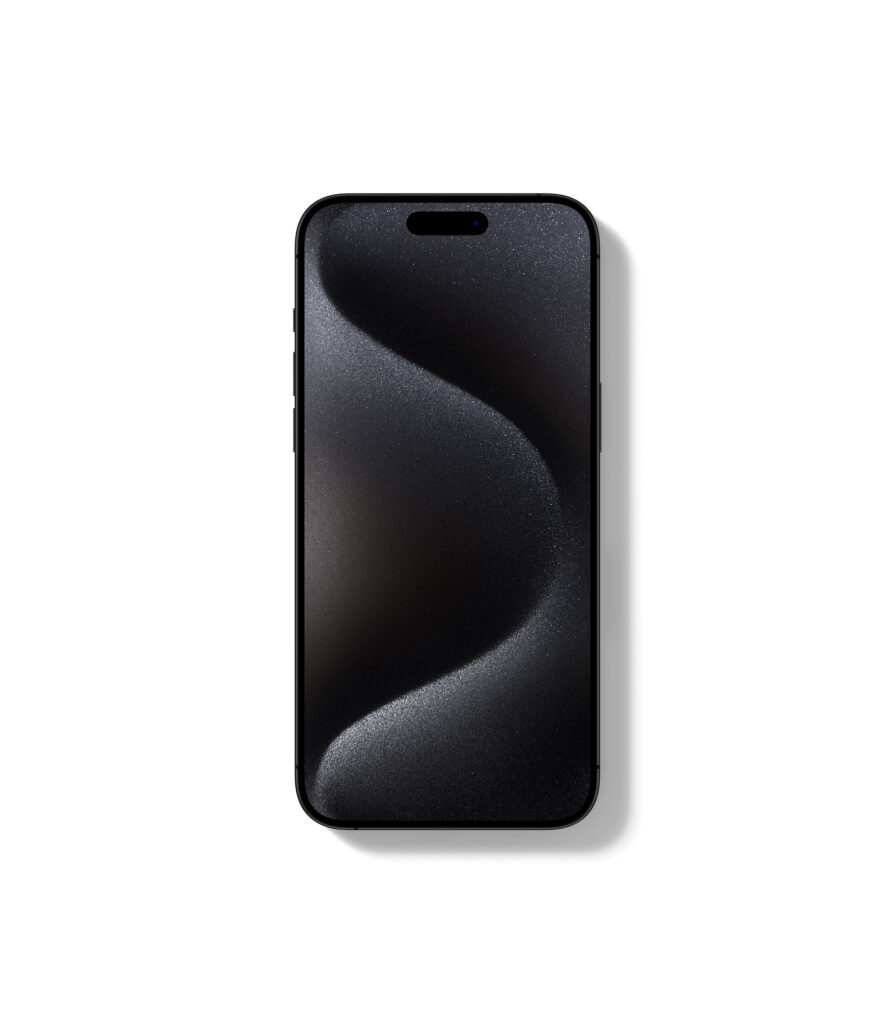 Facing View of iPhone 15 Pro Mockup