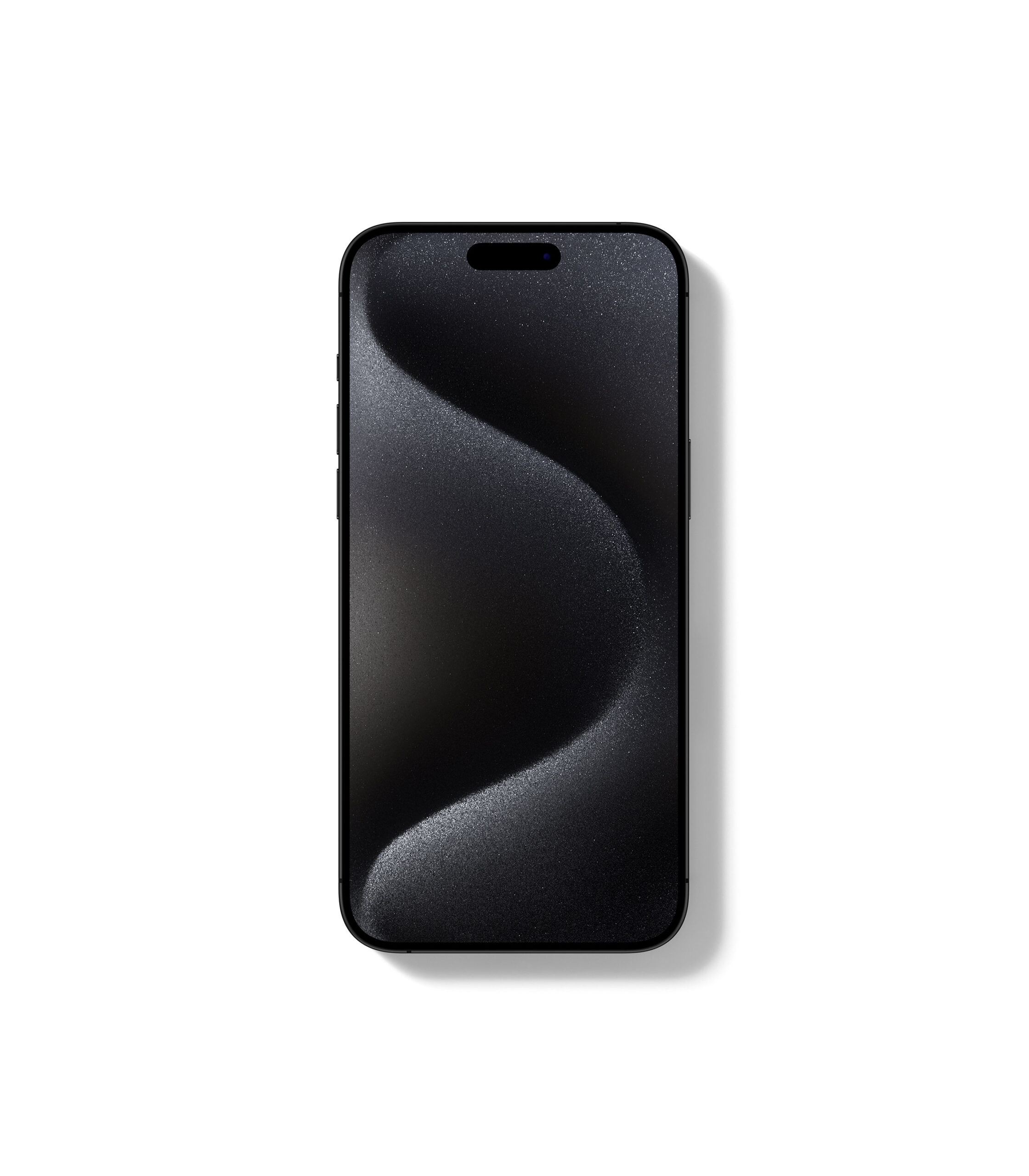 Free Facing View of iPhone 15 Pro Mockup Template