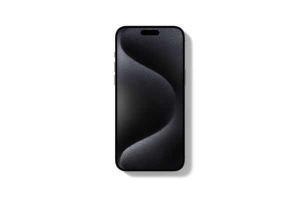 Facing View of iPhone 15 Pro Mockup