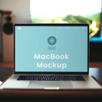 Facing View of MacBook Retina Screen Mockup
