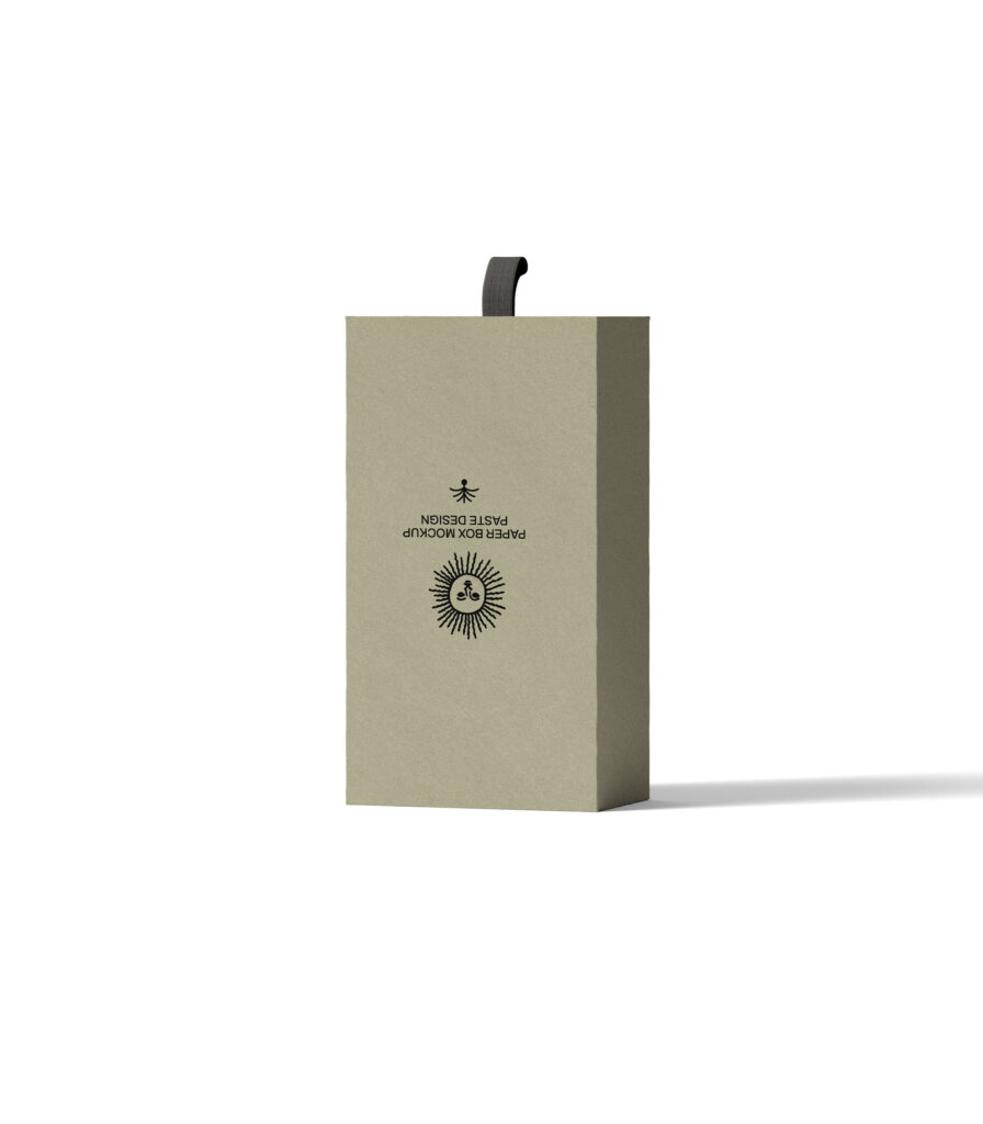 Facing View of Rectangle Paper Box Mockup