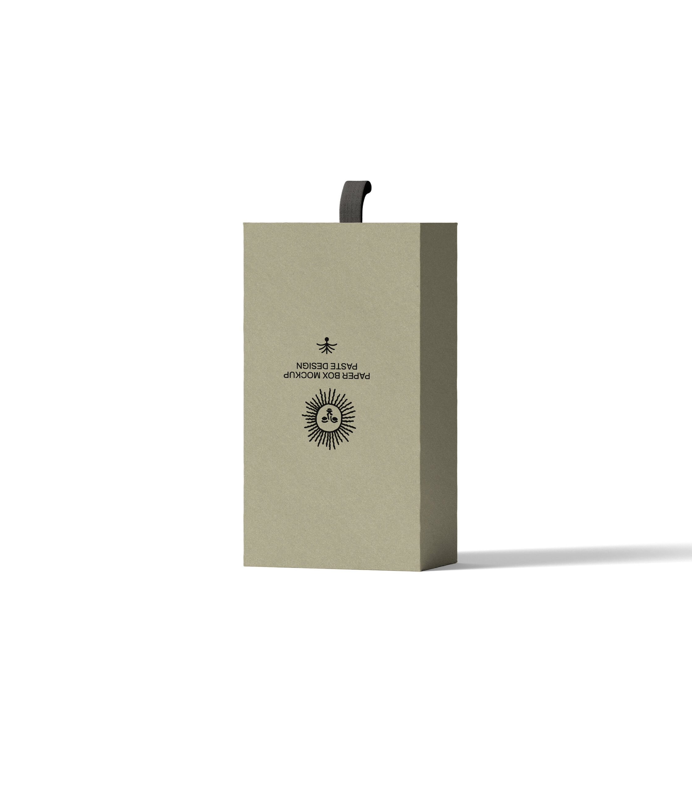 Facing View of Paper Box Mockup FREE PSD