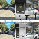 Facing View of Pay For Parking Station Mockup