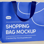 Facing View of Shopping Bag Mockup