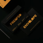 Facing View of Stationery Mockup with Envelope