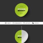 Facing View of Sticker Mockup