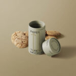 Facing View of Tube Mockups With Cookies