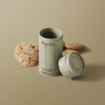 Facing View of Tube Mockups With Cookies
