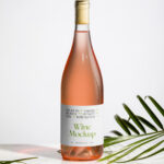 Facing View of Wine Bottle Mockup with Label